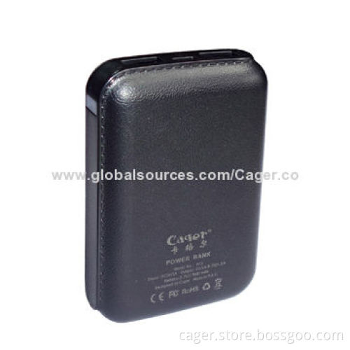 Mobile Power Bank, 1/2.1A Dual-USB Output, 7,200mAh Capacity